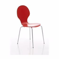 Chaise de salle à manger cuisine empilable design moderne et élégant. Elle peut être empilée au besoin et ainsi peu encombran ...