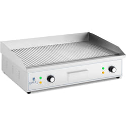 Plancha grill électrique rainurée 700 x 400 mm 4 400 watts