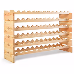 Notre étagère à vin modulable permet de stocker jusqu'à 72 bouteilles. Chaque type de bouteilles trouvera sa place dans les f ...