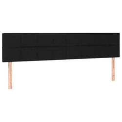 Tête de lit - Non spécifié - 80x5x78/88 cm - Tissu noir - Classique - Réglable en hauteur