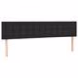Tête de lit - TDL - 80 x 5 x 78/88 cm - Similicuir noir - Hauteur réglable - Design élégant