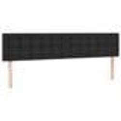Tête de lit - TDL - 80 x 5 x 78/88 cm - Similicuir noir - Hauteur réglable - Design élégant