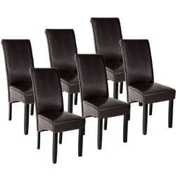 Lot de 6 chaises - Marron - Classique - Intemporel