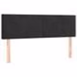 Tête de lit - Non spécifié - 72x5x78/88 cm - Velours noir - Style classique - 2 parties