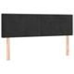 Tête de lit - Non spécifié - 72x5x78/88 cm - Velours noir - Style classique - 2 parties