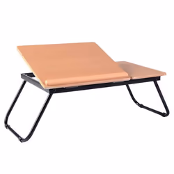 Table pour ordinateur portable - Neuf - MDF - Pliable - Support réglable - 55x32x23 cm