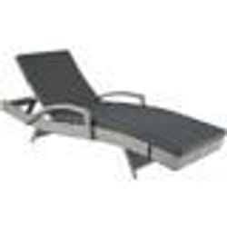 Transat de jardin - Bain de soleil - Gris - 5 positions
