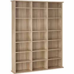 Étagère bibliothèque avec un grand espace de rangement 18 tablettes réglables selon vos envies Meuble stable Surface anti-ray ...