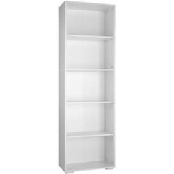 Helloshop26 - Bibliothèque étagère armoire meuble de rangement 5 niveaux 190 cm blanc