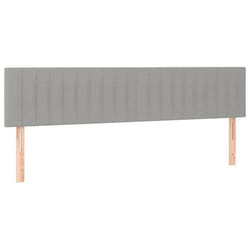 Tête de lit - Non spécifié - 90x78/88 cm - Tissu gris clair - Classique - Réglable en hauteur