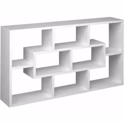 Étagère élégante avec huit compartiments Structure stable Convient pour un montage mural Facile à nettoyer Montage/ démontage ...