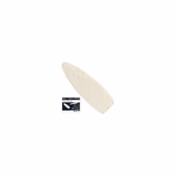 Housse en coton avec mousse et marquage de la marque. Surface de repassage : 130 x 47 cm. Housse : 125g de coton et 8 mm de c ...