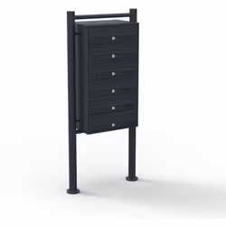 Dimensions par compartiment: 360 x 270 x 100mm Dimensions fente à lettres: 325 x 30mm Dimensions de la boite aux lettres: 696 ...