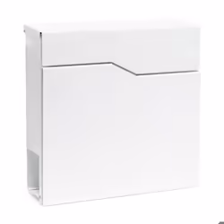 Boite aux lettres - Design - Murale - Acier galvanisé - 37 x 37 x 105 cm - Blanche