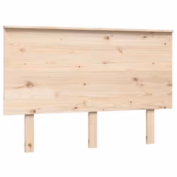 Tête de lit - Bois de pin massif - 124x6x825 cm - Style classique - Couleur marron - Charme rustique