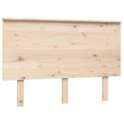 Tête de lit - Bois de pin massif - 124x6x825 cm - Style classique - Couleur marron - Charme rustique