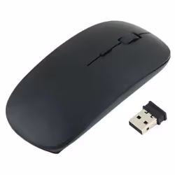 Souris Ultra Plate pour PC COMPAQ Sans Fil USB Universelle Capteur Optique 3 Boutons Couleurs - Couleur:NOI