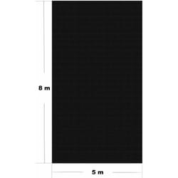 Bâche à bulles 5x8 m couverture de piscine solaire chauffage de bassin noir