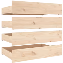 Maximisez l'espace de rangement dans votre chambre à coucher avec ces tiroirs de lit en bois ! Matériau de première qualité : ...