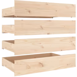 Maximisez l'espace de rangement dans votre chambre à coucher avec ces tiroirs de lit en bois ! Matériau de première qualité : ...