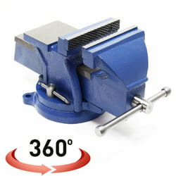 Étau heavy duty mâchoire de serrage 125 mm 360 degrés avec enclume 127 mm atelier