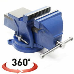 Helloshop26 - tau heavy duty mâchoire de serrage 150 mm 360 degrés avec enclume 152,4 mm atelier