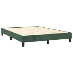 Sommier - TDL - 140x190 cm - Velours vert foncé - 2 places - Montage facile