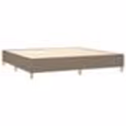 Sommier - TDL - 200x200 cm - Tissu taupe - 2 places - Lattes de contreplaqué