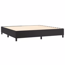 Sommier - TDL - 200x200 cm - Noir - 2 places - A lattes - Montage facile