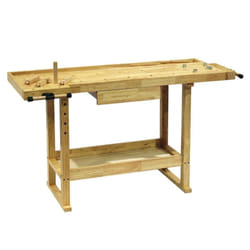 Tabli de travail banc de rabotage aménagement atelier outils 145 x 86 cm bois