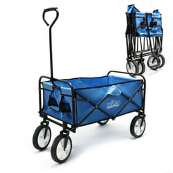Chariot de transport pliable tout terrain diable transport plage 67 x 46,5 x 99,7 cm jardin