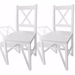 Ce set de chaises de salle à manger, au design simple mais élégant, se compose de 2 chaises et sera un excellent ajout dans v ...