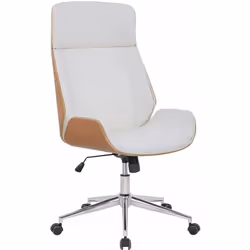 Fauteuil de bureau en synthétique et bois Hauteur réglable Construction stable Composition du matériau housse de siège: cuir ...