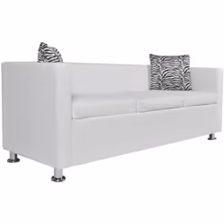 Ce canapé à 3 places en cuir synthétique de qualité offre un confort d'assise optimal. C'est un excellent choix pour apporter ...