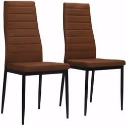Cet ensemble de 2 chaises de salle à manger, au design épuré et contemporain, s'intégrera parfaitement dans tout intérieur. L ...