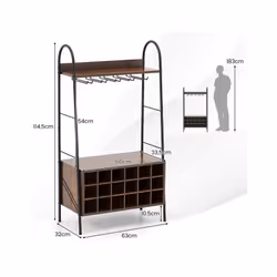 Caractéristiques : Bon choix pour garder votre pièce bien rangée et organiser votre collection de vins Casier à vin amovible  ...