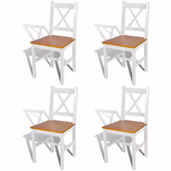 Ce set de chaises de salle à manger, au design simple mais élégant, se compose de 4 chaises et fera un excellent ajout dans v ...