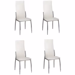 Ces 4 chaises de salle à manger modernes ont un design ergonomique pour augmenter le confort. Ces chaises de salle à manger c ...