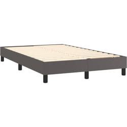 Sommier à lattes sur pieds cadre de lit 120x200 cm synthétique gris TDL0207229