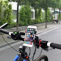 Support Velo pour IPHONE 12 Pro Max Smartphone Guidon Pince GPS Noir Universel 360 Rotatif VTT Cyclisme Universel