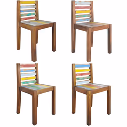 Ces chaises de salle à manger en bois de style vintage ajouteront une touche antique et constitueront un supplément intempore ...