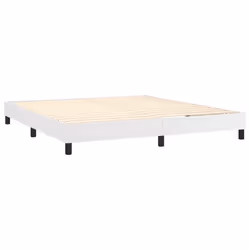 Sommier - TDL - 160x200 cm - Blanc - 2 places - A lattes - Montage facile