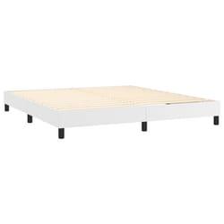 Sommier - TDL - 160x200 cm - Blanc - 2 places - A lattes - Montage facile