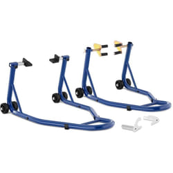Helloshop26 - Lot de 2 béquilles d'atelier pour roues avant et arrière - levage par les fourches