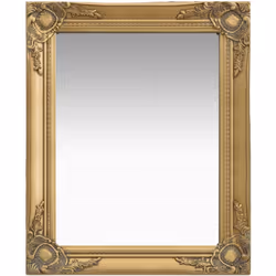 Ce miroir mural magnifique avec son cadre ornementé crée une atmosphère baroque dans votre salle de bain ou dressing. Ce miro ...