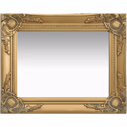 Ce miroir mural magnifique avec son cadre ornementé crée une atmosphère baroque dans votre salle de bain ou dressing. Ce miro ...