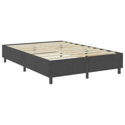 Sommier - TDL - 180 x 200 cm - Tissu gris - 2 places - Montage facile