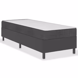 Sommier - TDL - 80x200 cm - Gris foncé - 1 place - Montage facile