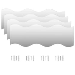 Set de 4 Miroir murau par 60 par 185 ondule Verre
