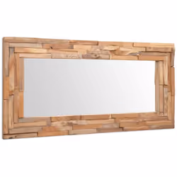 Notre miroir en teck est plus qu'un objet pratique quotidien; c'est aussi une décoration attrayante pour votre maison. Le cad ...